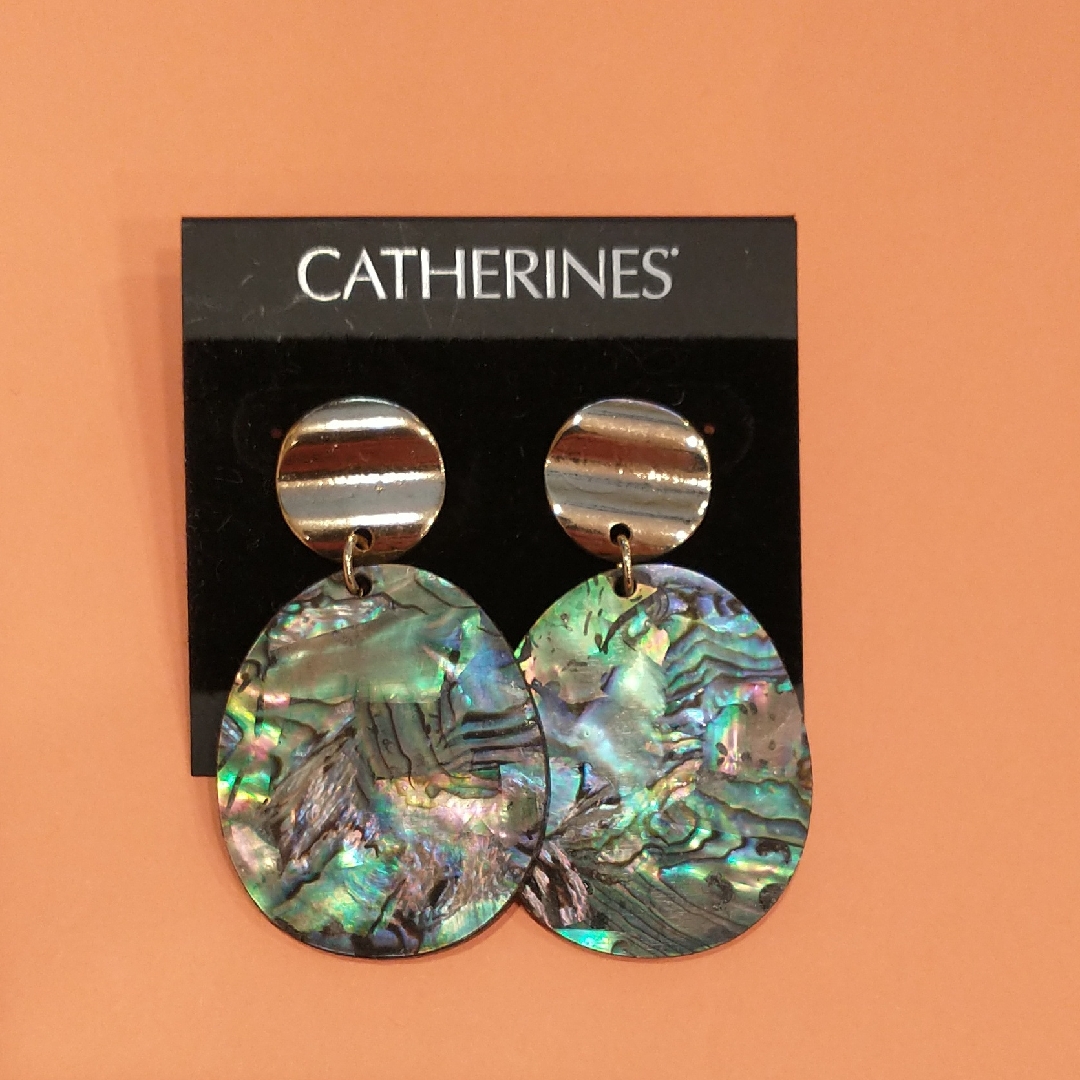 Catherines Iridescent Abalone Earrings